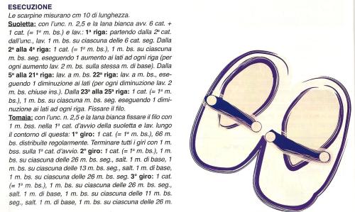 uncinetto viola scarpine