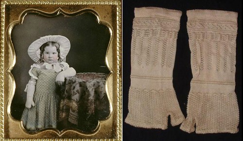 146 Tricot enft Mitaine déb 19e