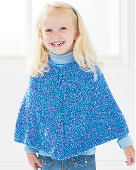 Easy Kid's Knit Poncho