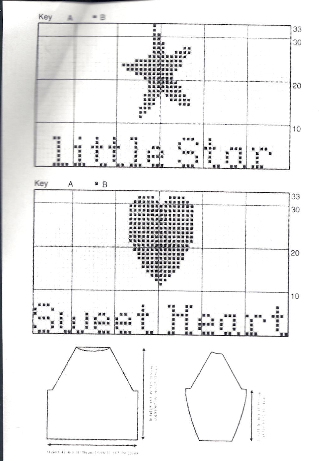 CUORI E STELLE misure 4-5-6-7-8-9 anni ferri 3 e 3,5 | La Maglia di Marica, image size:1031x1479