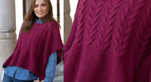 Poncho-bordeaux-à-torsades-615x335