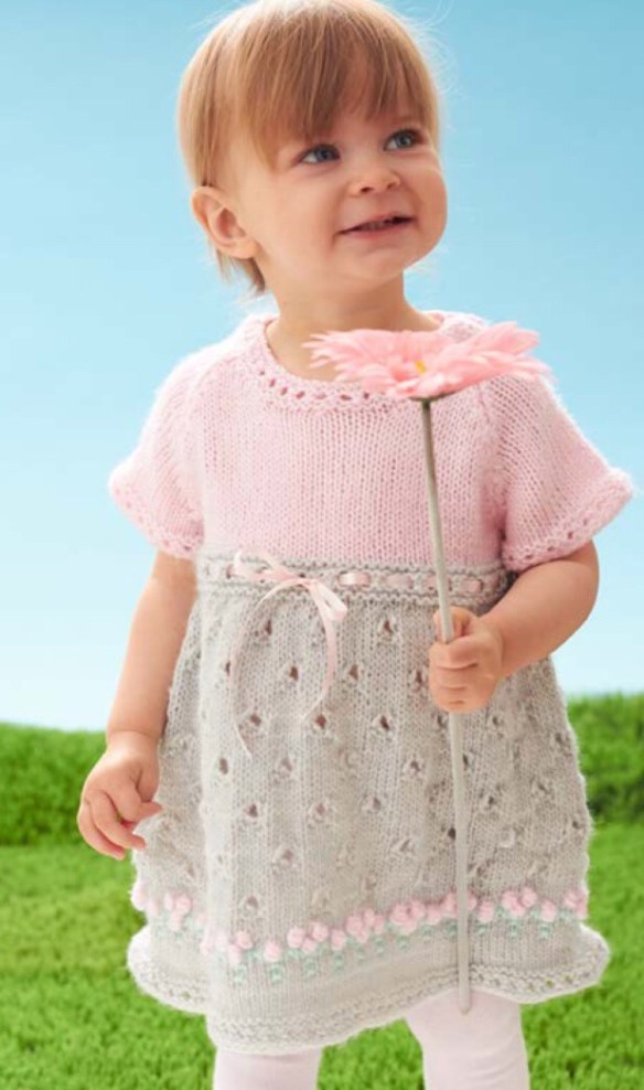 Corpetto Vestiti Di Cotone Ai Ferri Abito Bimba Neonato Vestitino