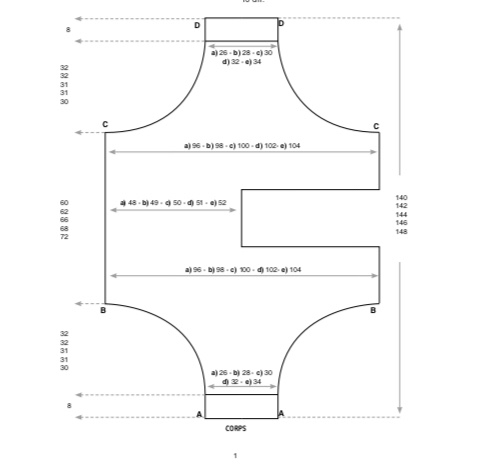 Cartamodello Per Cardigan Neonato A Maglia – Taglie 0-3 E 3-6 Mesi Con Scollo Rotondo, KP172 - 4