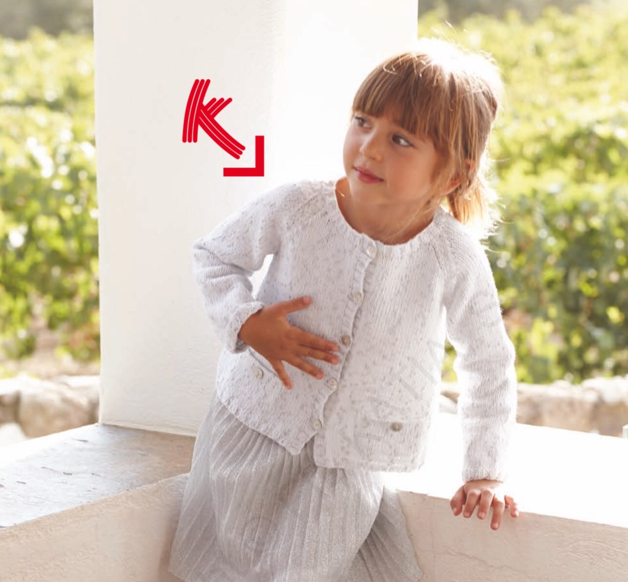 La Maglia Di Ale E Fede: CARDIGAN BIMBO/A 2-3 ANNI A PUNTO RISO E TRECCIA